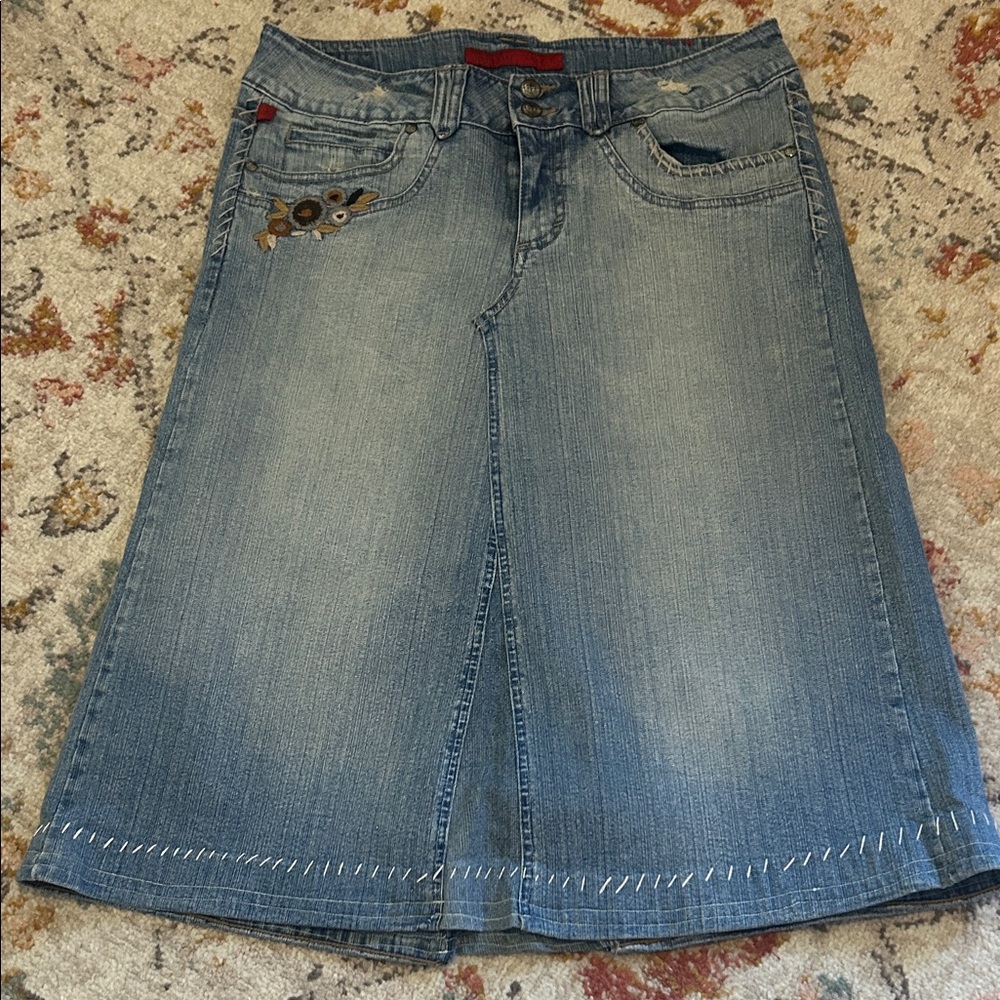 Chic Blue Denim Wide Leg Jeans